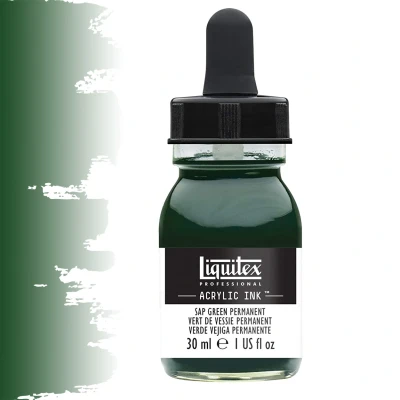 Afbeelding van Liquitex Professional Acryl Ink! Sap Green Permanent 30ml 315 4260315