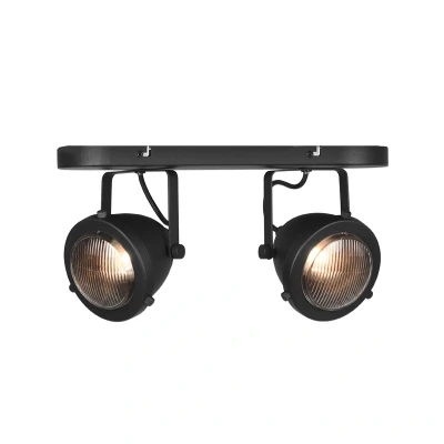 Afbeelding van LABEL51 LED spot moto 2 lichts zwart Metaal