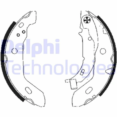 Afbeelding van Delphi Diesel Remschoen set LS1841