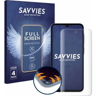 Afbeelding van Savvies Screenprotector voor Samsung Galaxy A35 5G Folie Beschermfolie transparant volledig dekking (4 Stuks)