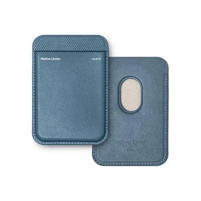 Afbeelding van Native Union (Re) Classic Wallet MagSafe Compatibele Kaarthouder voor iPhone 16 13 Veilig &amp; Ultradun Opslag 3 Kaarten Duurzaam Gerecycled (Marine Blau)