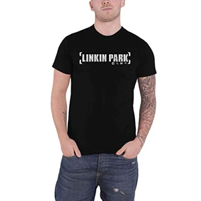 Afbeelding van Linkin Park Heren Bracket Logo T Shirt Zwart, S
