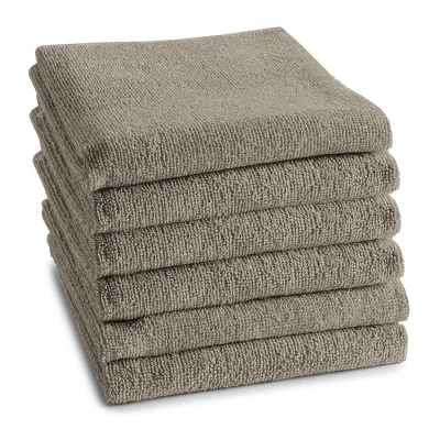 Afbeelding van Keukendoek DDDDD Logo Taupe 50 x 55 cm (6 Delig)