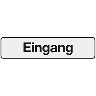 Afbeelding van Metafranc Lijmbord &quot;ingang&quot; 200 x 48 mm/bewegwijzering/infobord/deurbord/commerciële identificatie/grondmarkering/oriëntatie / 504120