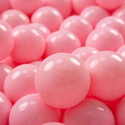 Afbeelding van KiddyMoon Plastic Ballen Voor Kinderen Ø 7 Cm Kleurig Gecertificerd Gemakt In EU, Poeder Roze,700