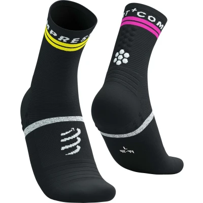 Afbeelding van Pro Marathon Socks V2.0 Black/Safety Yellow/Neon Pink Hardloopsokken