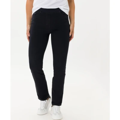 Afbeelding van BRAX Style LIV Schlupfhose IN Moderner Optik Broek, Dames, Maat: 23, Darkblue