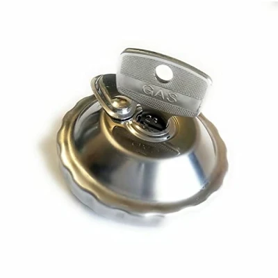 Afbeelding van Tankdeksel diameter totaal 55 mm, met slot en 2 sleutels voor Tomos A3, A35, Puch Maxi, Starlet, Mofa, Moped