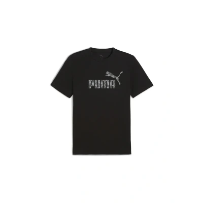 Afbeelding van Essentials camouflageshirt voor Heren, Zwart, Maat L PUMA
