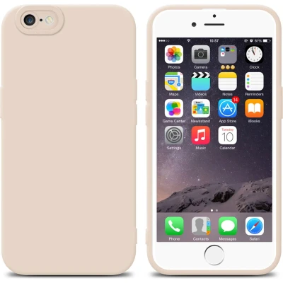 Afbeelding van Cadorabo Hoesje geschikt voor Apple iPhone 6 PLUS / 6S in FLUID CREAM Beschermhoes TPU silicone Cover Case