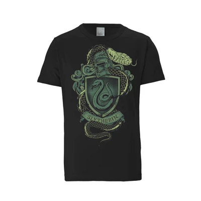 Afbeelding van Harry Potter Slytherin Snake Easyfit black Original licensed product