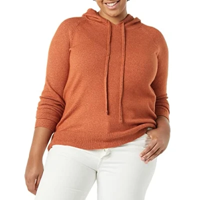 Afbeelding van Amazon Essentials Soft Touch Pullover met capuchon voor dames, karamel, L