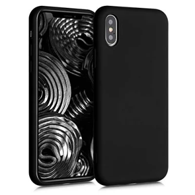 Afbeelding van kwmobile telefoonhoesje geschikt voor Apple iPhone XS Hoesje smartphone Back cover in mat zwart