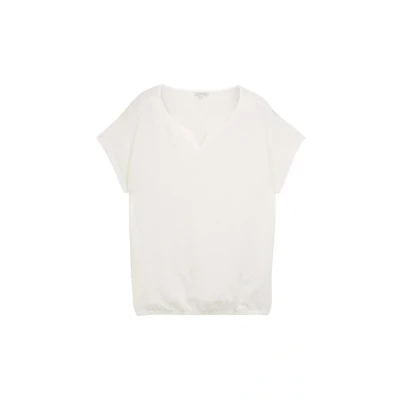 Afbeelding van TOM Tailor PLUS SIZE Tshirt basic, Dames, Maat: 48, Whisper white