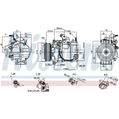 Afbeelding van Nissens Airco compressor 890816