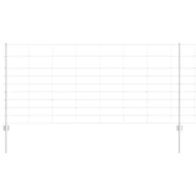 Afbeelding van vidaXL Fence Posts 22 stuks U Channel 100 cm Gegalvaniseerd Staal, Veld 1x50 m Staal