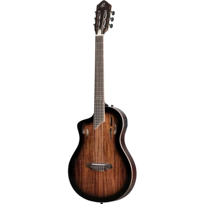 Afbeelding van Ortega RTPDLX ACA L TourPlayer Series Deluxe Acacia Top Gloss Burst linkshandige E/A klassieke gitaar met gigbag