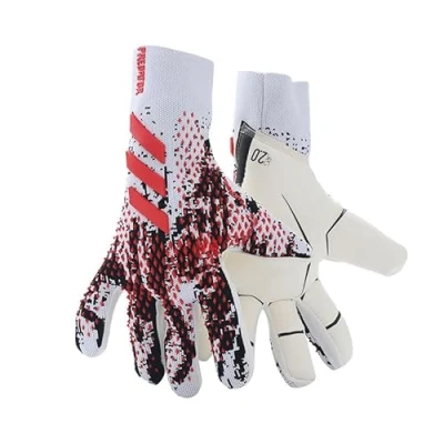 Afbeelding van Histarstore5 Voetbalkeepershandschoenen Keepershandschoenen Sterke Grip Antislip en Ademend voor Volwassenen Kinderen (Rood, 7)