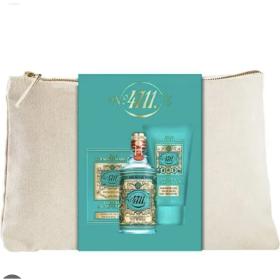 Afbeelding van No:4711 Original Eau De Cologne Geschenk Set Shower Gel 50 ml Refreshing Tissues (10 Stuks)