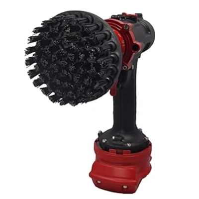 Afbeelding van Premium boorborstel, ultrastijf, zwart, 10 cm, professionele powerscrubber. krast geen oppervlakken. Geschikt voor het reinigen van grill, steen, baksteen, buitentegels, zware taken