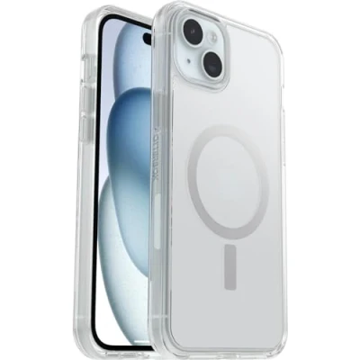 Afbeelding van OtterBox Symmetry Clear voor MagSafe doorzichtige hoes iPhone 15 Plus / 14 Plus, dunne beschermende hoes, 3x getest volgens militaire standaard, Transparent, Zonder Verpakking