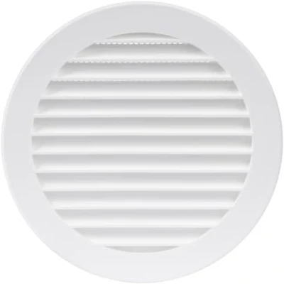 Afbeelding van Ronde Soffit Vent Lucht Louvre Grille Cover Ingebouwde Fly Screen Mesh HVAC Ventilatie Plastic) (5&quot;)