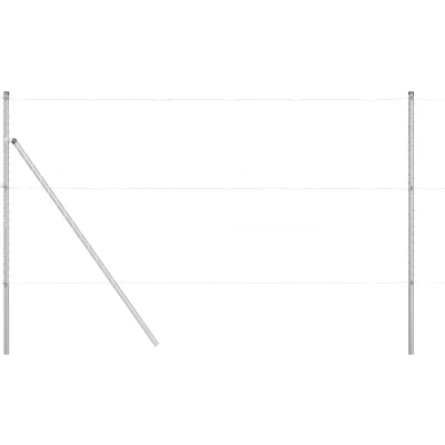 Afbeelding van vidaXL Hekposten 26 stuks Ø32 mm 190 cm Gegalvaniseerd Staal