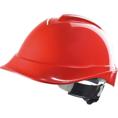 Afbeelding van MSA V Gard 200 Veiligheidshelm Fas Trac III Rood Verstelbaar met draaiknop