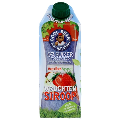 Afbeelding van Cool Bear Vruchtensiroop Aardbei 750ML