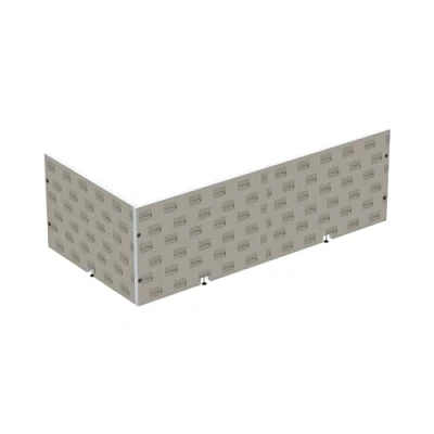 Afbeelding van LUX ELEMENTS Bekleding voor badkuipen (set) inbouw in hoek klaar om te betegelen I 2x hardschuimplaten + montagemateriaal Schimmelresistent