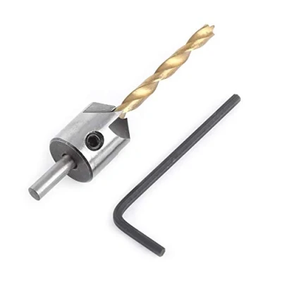 Afbeelding van Houtbewerking Verzinkboor Spiraalboren Set, Timmerwerk Ruimer Saai Gereedschap Ronde Schacht Met Inbussleutel(4.5mm)