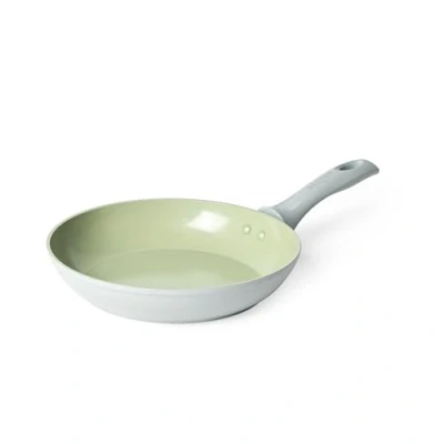 Afbeelding van Salter Earth frituren Pan Non Stick 24 cm Induction gesmeed aluminium groen/grijs