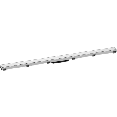 Afbeelding van hansgrohe RainDrain Match 1200, 56042450, met in hoogte verstelbaar frame, wit, kant en klaar set douchegoot