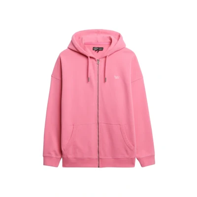 Afbeelding van Superdry Sweater met rits, Dames, Maat: 44, Azalea pink