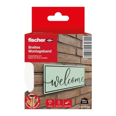 Afbeelding van Fischer GOW 560901 Montagetape Wit (l x b) 3 m 38 mm 1 stuk(s)