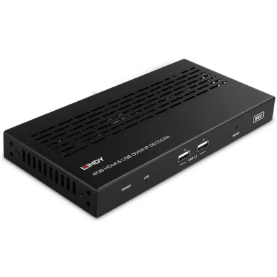 Afbeelding van LINDY 4K30 HDMI &amp; USB over IP Extender Decoder (verlenging)