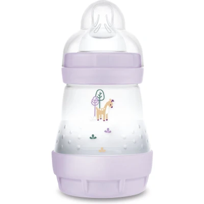 Afbeelding van MAM Babyfles Easy Start / Natural Anti Colic 160ml Lila Speenstroom 1 X1