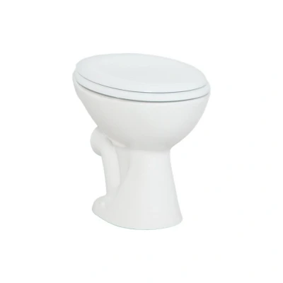Afbeelding van Toiletpot Staand BWS Holt Muur Aansluiting Wit