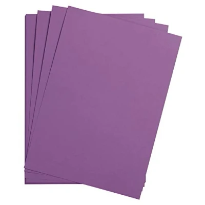 Afbeelding van Clairefontaine Ref 975259C Maya glad gekleurde tekenkaart (verpakking van 25 vellen) 185gsm A4 (29,7 x 21cm) paarse kleur diepgeverfd, zuurvrij, pH neutraal