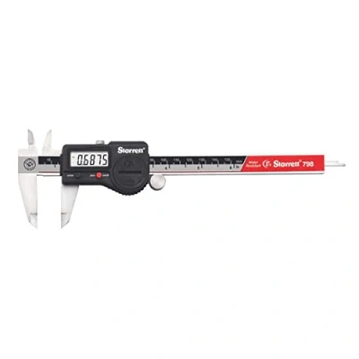 Afbeelding van Starrett 798B 6/150 digitale remklauw, roestvrij staal, batterijvoeding, inch/metrisch, 0 6 inch bereik, nauwkeurigheid, resolutie, voldoet aan DIN 862 specificaties