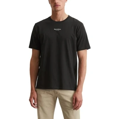 Afbeelding van Marc O&#039;Polo Short Sleeve LOGO Print Tshirt basic, Heren, Maat: 3XL, Black