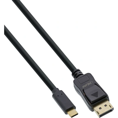 Afbeelding van InLine 64127 video kabel adapter 7,5 m USB Type C DisplayPort Zwart