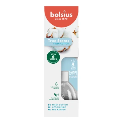 Afbeelding van Bolsius Fris Katoen Geurstokjes 60ML