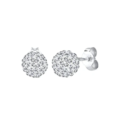 Afbeelding van Elli Dames Bal Elegant met Kristallen in 925 Sterling Zilver