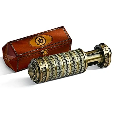 Afbeelding van The Noble Collection Da Vinci Code Cryptex, schaal 1:1, prop, replica (kostuumaccessoire)