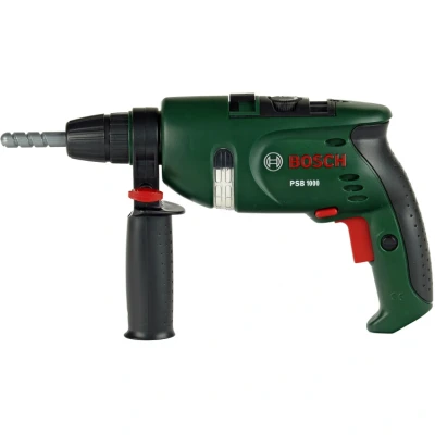 Afbeelding van Klein Toys Bosch speelgoedboormachine 28,5x4,5x16 cm incl. roterende boorkop, licht en geluidseffecten groen zwart