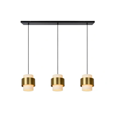 Afbeelding van Lucide FIRMIN Hanglamp 3xE27 Mat Goud / Messing