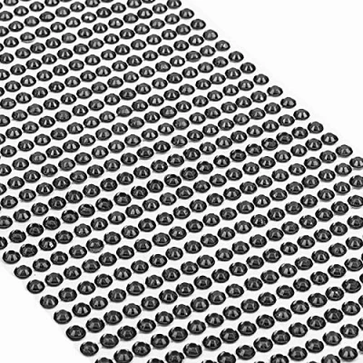 Afbeelding van Movoja Strass steentjes ronde glittersteentjes in verschillende maten en kleuren zelfklevend voor versieren knutselen sierstenen om op te plakken decoratieve stenen knutselstenen