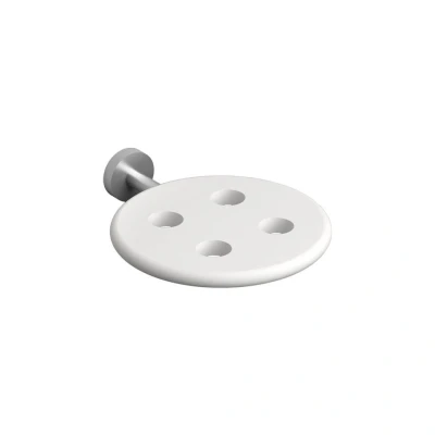 Afbeelding van Clou Slim Tandenborstelhouder Voor 4 Stuks RVS Geborsteld En Silicone 10x12.3x2.5cm