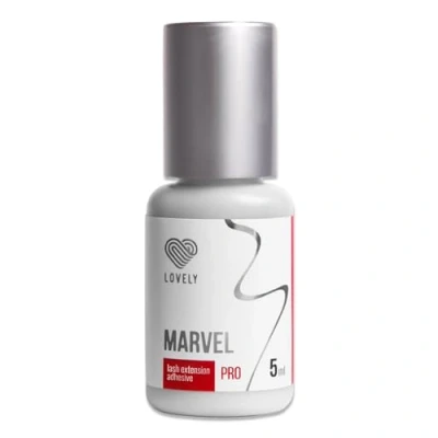 Afbeelding van LOVELY MARVEL wimperlijm (5ml, kleur: ZWART) snelle lijm, droogtijd: 1 seconde, 8 weken hechting, lage stoomontwikkeling, zeer resistent, voor professionele wimperverlenging